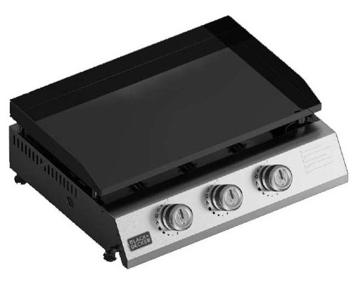 PAE PLANCHA BLACK+DECKER GAS 2 QUEM. ACE. INOX.-3316 PAE PLANCHA BLACK+DECKER GAS 2 QUEM. ACE. INOX.