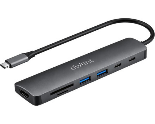 DOCKING EWENT EW1152 USB-C 7EN1 HDMI USB-C 2XUSB-A LECTOR SD MICROSD-1422 DOCKING EWENT EW1152 USB-C 7EN1 HDMI USB-C 2XUSB-A LECTOR SD MICROSD