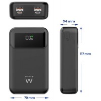 EWENT POWERBANK 65W, 20000mAh CARGA RÁPIDA