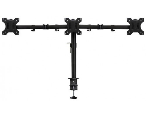 SOPORTE MONITOR EWENT 3 MONITORES 7kG 13"-27" VESA 75x75 o 100x100