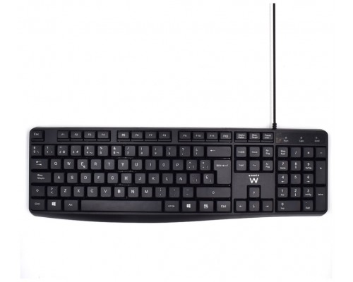 TECLADO EWENT EW3001 USB NEGRO ESCRITURA SILENCIOSA (Espera 4 dias)