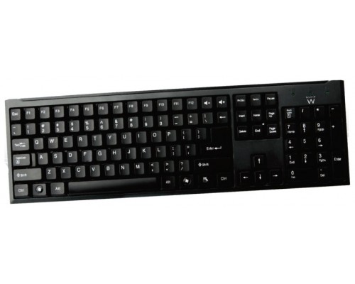 TECLADO EWENT EW3109 SLIM USB Y PS2 NEGRO (Espera 4 dias)