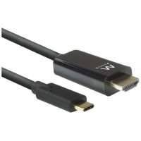 Ewent EW9824 adaptador de cable de vídeo 2 m USB Tipo C HDMI tipo A (Estándar) Negro (Espera 4 dias)