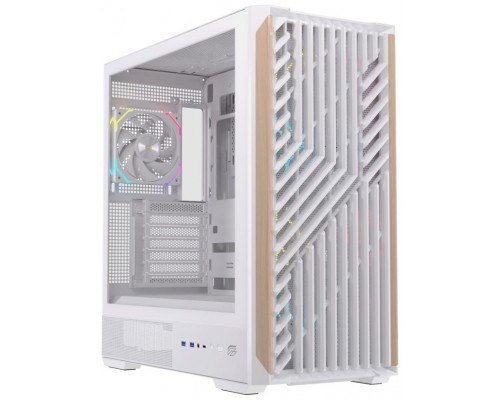 CAJA ATX SEMITORRE EINAREX P800 RGB 4 FANS BLANCA