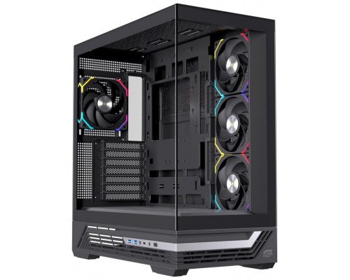 CAJA ATX SEMITORRE EINAREX S800 RGB 4 FANS NEGRA