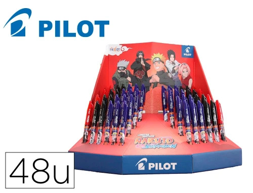 EXPOSITOR 48 UNIDADES FRIXION PILOT EXP.NARUTO (Espera 4 dias)