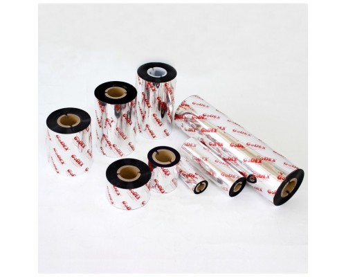 GODEX Compatible Ribbon de Resina 110mmX110m (Caja de 10 rollos)