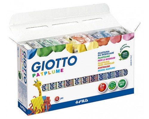 CAJA 12 PLASTILINA PATPLUME 150G GIOTTO F51190000 (Espera 4 dias)