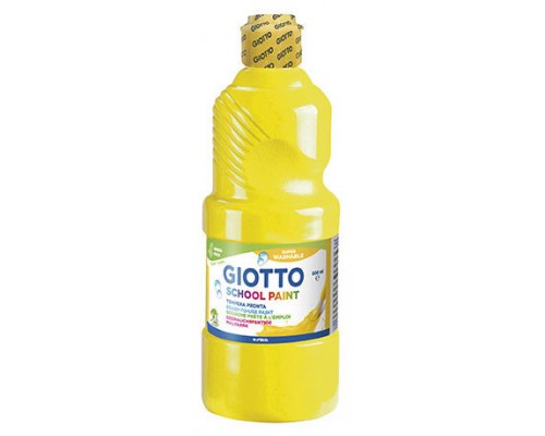 BOTELLA TÉMPERA LAVABLE AMARILLA 500ML GIOTTO F535302 (Espera 4 dias)