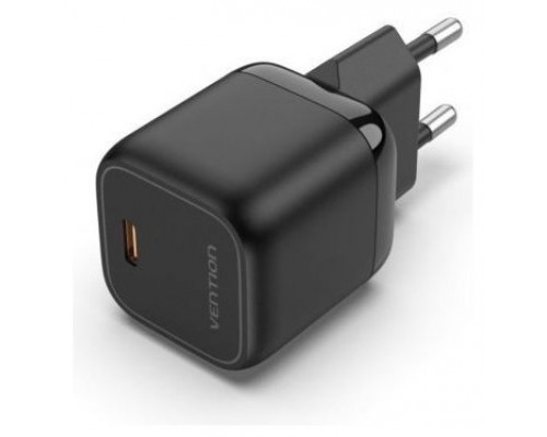 CARGADOR PARED 30W USB-C 3A NEGRO VENTION (Espera 4 dias)