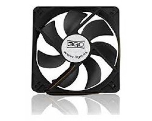 VENTILADOR 12CM 3GO NEGRO (Espera 4 dias)