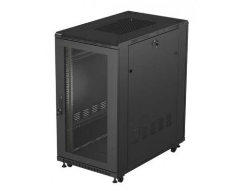 ARMARIO LANBERG RACK 19" 22U 600X1000 FLAT PACK PUERTA PERFORADA NEGRO-14262 ARMARIO LANBERG RACK 19" 22U 600X1000 FLAT PACK PUERTA PERFORADA NEGRO