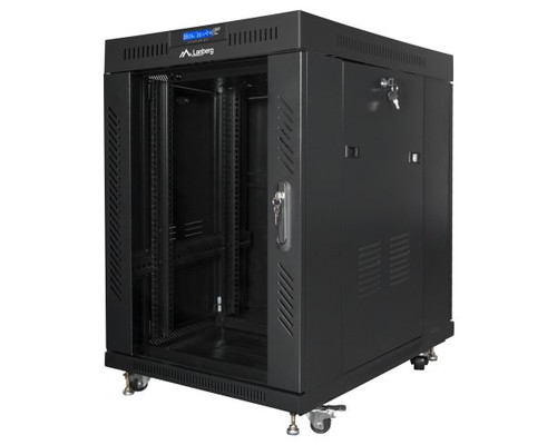 ARMARIO LANBERG RACK 19" 15U 600X800 FLAT PACK NEGRO PUERTA CRISTAL CON LCD-14251 ARMARIO LANBERG RACK 19" 15U 600X800 FLAT PACK NEGRO PUERTA CRISTAL CON LCD