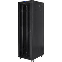 ARMARIO LANBERG RACK 19" 42U 800X800 FLAT PACK NEGRO PUERTA CRISTAL CON LCD-142142 ARMARIO LANBERG RACK 19" 42U 800X800 FLAT PACK NEGRO PUERTA CRISTAL CON LCD