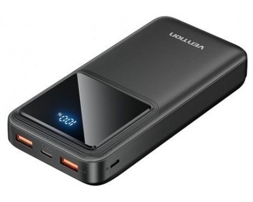 POWER BANK 20000mAh 22.5W NEGRO VENTION (Espera 4 dias)