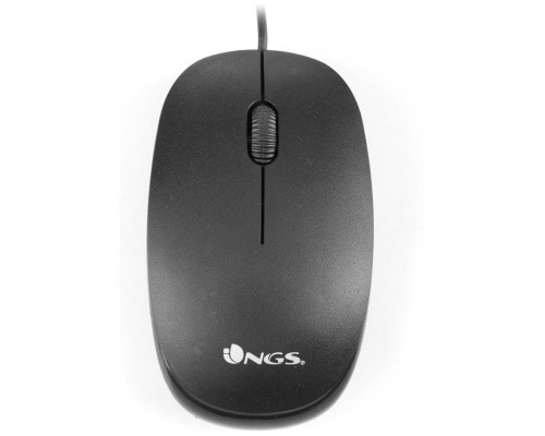 RATON  NGS USB  OPTICAL WIRED MOUSE FLAME BLACK