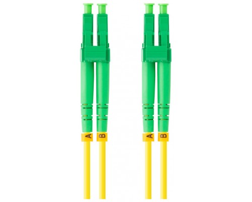 CABLE DE FIBRAOPTICA LANBERG 2M MONO LC/APC-LC/APC DUPLEX G657A1 LSZH AMARILL