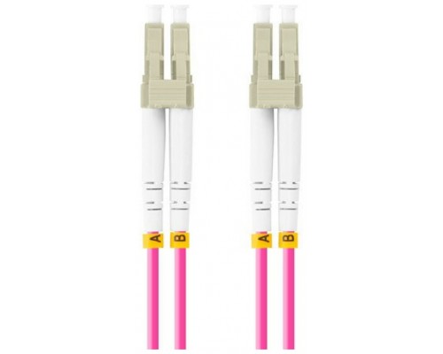 CABLE FIBRA OPTICA LANBERG 0.5 M MULTI LC/UPC-LC/UPC DUPLEX OM4 50/125 LSZH VI