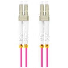 CABLE DE FIBRAOPTICA LANBERG 5M MULTI LC/UPC-LC/UPC DUPLEX OM4 50/125 LSZH VIOL