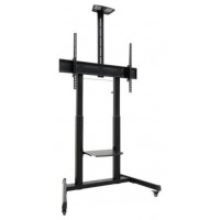 SOPORTE SUELO CON RUEDAS AQUILES 60""-100"" NEGRO TOOQ (Espera 4 dias)