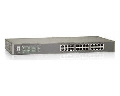 SWITCH LEVEL ONE NO GESTION 24 PUERTOS 10/100 RACK