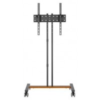 AISENS - SOPORTE DE SUELO ECO CON RUEDA PARA MONITOR/TV 35KG DE 32-55, NEGRO