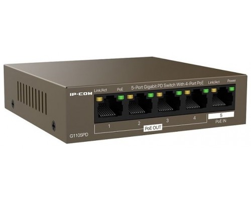 SWITCH IP-COM  5P GIGABIT 4POE G1105PD