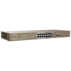 SWITCH IP-COM 16P 16GE+2SFP UNMANAGED POE