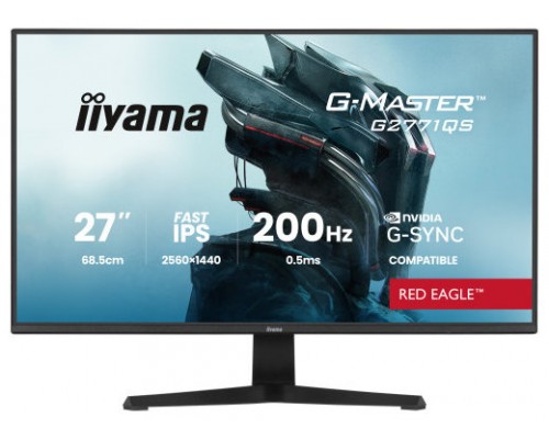 iiyama G2771QS-B1 pantalla para PC 68,6 cm (27") 2560 x 1440 Pixeles Wide Quad HD Negro (Espera 4 dias)-10517 iiyama G2771QS-B1 pantalla para PC 68,6 cm (27") 2560 x 1440 Pixeles Wide Quad HD Negro (Espera 4 dias)