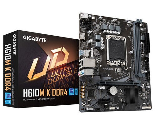 PLACA GIGABYTE H610M K DDR4 1.0 INTEL1700 2DDR4 (Espera 4 dias)