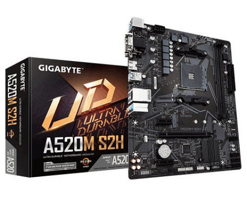 Gigabyte A520M S2H placa base Zócalo AM4 Micro ATX (Espera 4 dias)