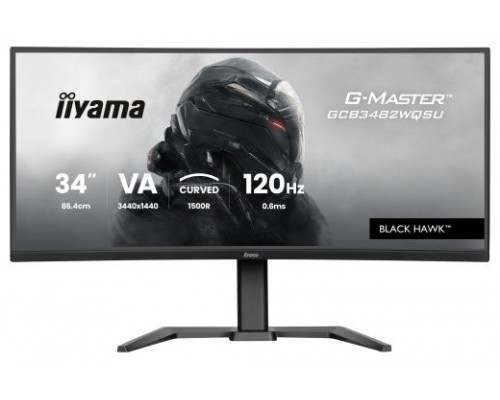 MONITOR IIYAMA G-MASTER GCB3482WQSU-B1, CURVO 34", 120HZ, 500CD (Espera 4 dias)
