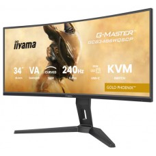 MONITOR IIYAMA G-MASTER GCB3486WQSCP-B1, 34", 1500R,  240HZ, USB-C (95W), KVM, LAN, 500CD (Espera 4 dias)