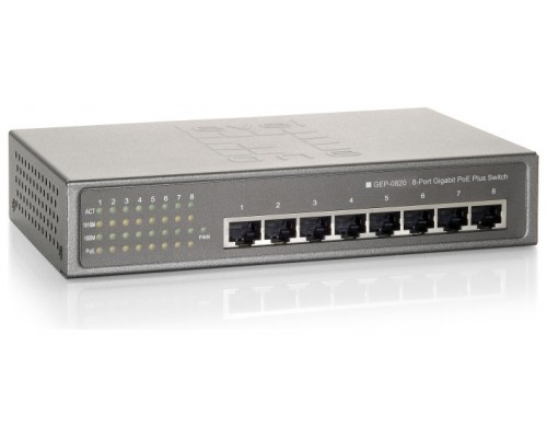 SWITCH LEVEL ONE GEP-0820W90 NO GESTION 8P POE