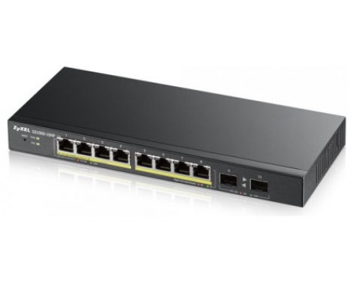 Zyxel GS1900-8HP v3 PoE Gestionado L2 Gigabit Ethernet (10/100/1000) Energía sobre Ethernet (PoE) Negro (Espera 4 dias)