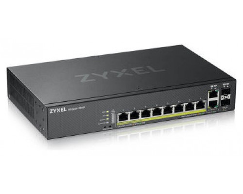 Zyxel GS2220-10HP-EU0101F switch Gestionado L2 Gigabit Ethernet (10/100/1000) Energía sobre Ethernet (PoE) Negro (Espera 4 dias)