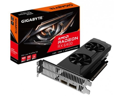 Gigabyte Radeon RX 6400 D6 LOW AMD 4 GB GDDR6 (Espera 4 dias)
