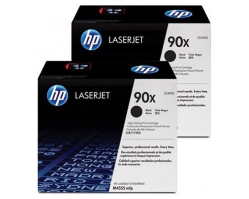 TONER HP CE390XD Nº90X PACK X2 NEGRO 24.000PAG (Espera 4 dias)