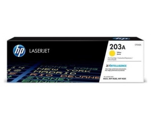 TONER HP CF542A Nº203 AMARILLO 1.300PAG (Espera 4 dias)