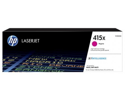 TONER HP W2033X Nº415X MAGENTA 6500PAG (Espera 4 dias)