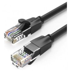 CABLE DE RED LATIGUILLO RJ45 UTP CAT6 AWG26 1 M NEGRO VENTION (Espera 4 dias)