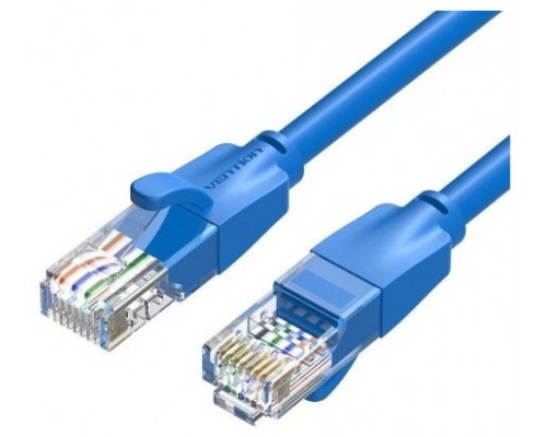 CABLE DE RED LATIGUILLO RJ45 UTP CAT6 AWG26 2 M AZUL VENTION (Espera 4 dias)