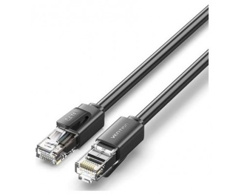 CABLE DE RED LATIGUILLO RJ45 UTP CAT6 AWG26 2 M NEGRO VENTION (Espera 4 dias)