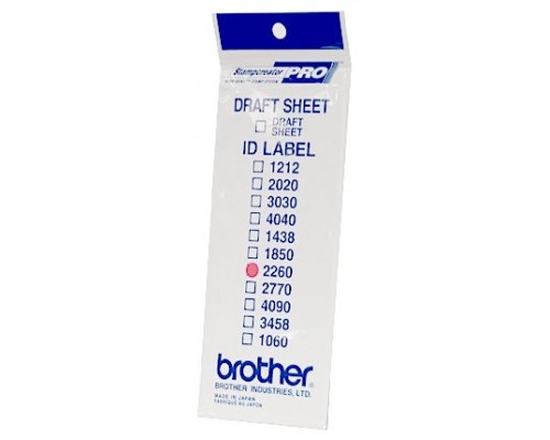 BROTHER Etiquetas identificadoras 22X60 - bolsa de 12 hojas