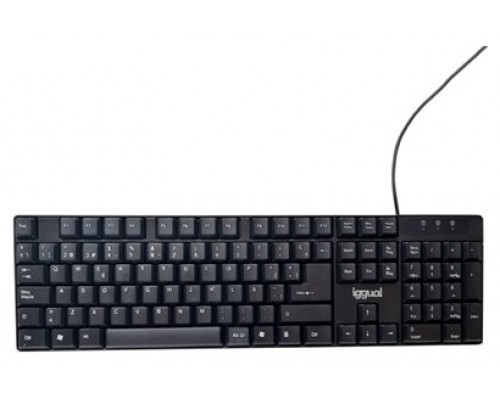 iggual Teclado estándar CK-FRAMELESS-105T negro