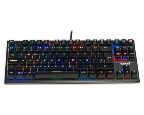 iggual Teclado gaming TKL mecánico ONYX RGB negro