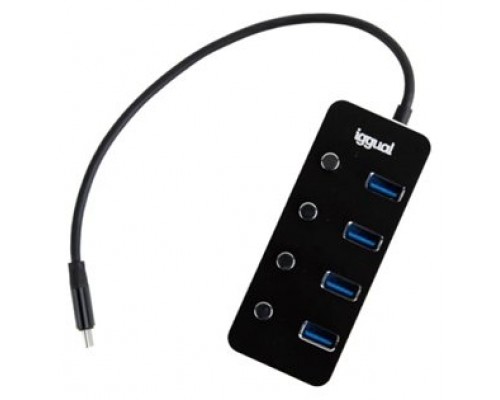 iggual Hub tipo C x 4 puertos USB 3.1 4BUTTONS