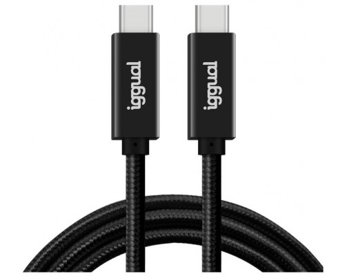 iggual Cable USB-C 3.2 Gen2x2 100W 5A 4K 1m nylon