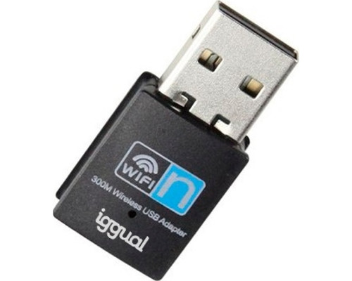 iggual Adaptador USB Wifi 300 Mbps mono 2.4GHz-121 iggual Adaptador USB Wifi 300 Mbps mono 2.4GHz