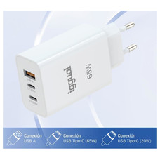 iggual Cargador triple USB-A + 2 x tipo C GaN 65W-123 iggual Cargador triple USB-A + 2 x tipo C GaN 65W